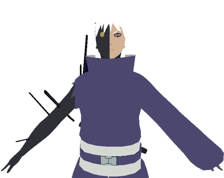Uchiha Obito White Hair With Half Black Zetsu - Uchiha Clan (984x624), Png Download