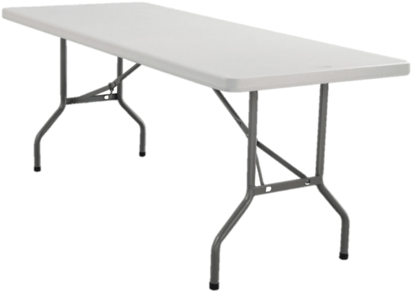 Folding Table Png Transparent - Banquet Folding Table (600x600), Png Download