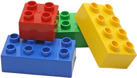 Lego Png - Community Figures Set Lego Duplo Compatible(16 Pcs) (445x355), Png Download