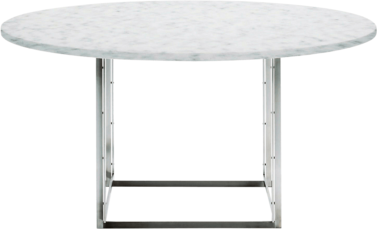 Pk54 White Rolled Marble Table - Pk Table (1600x1840), Png Download