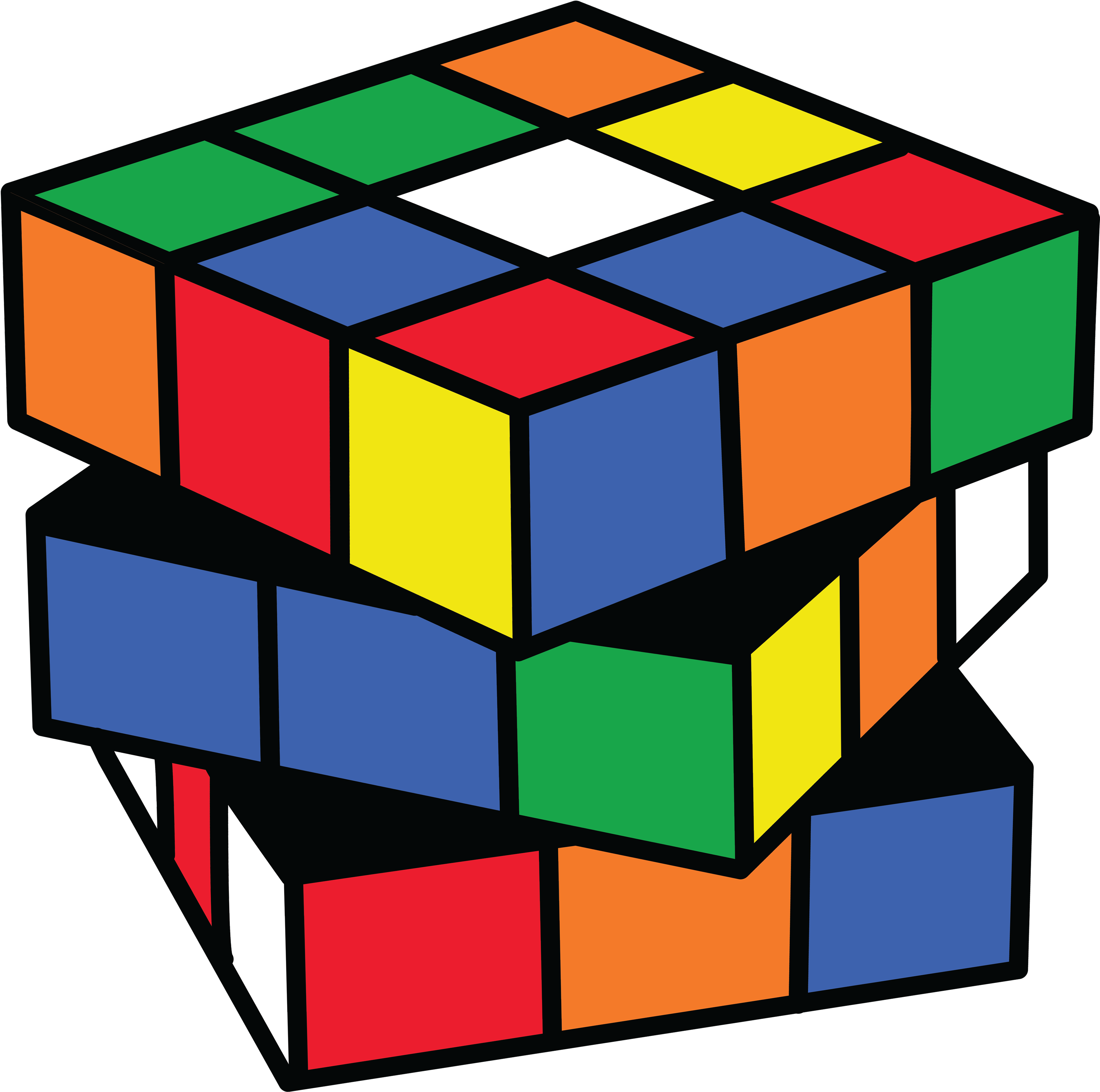 Png Image Information - Rubix Cube Clipart (4542x4462), Png Download