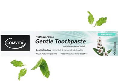 Natural Oral Care - Comvita Natural Gentle Toothpaste 3.5 Ounce (420x480), Png Download