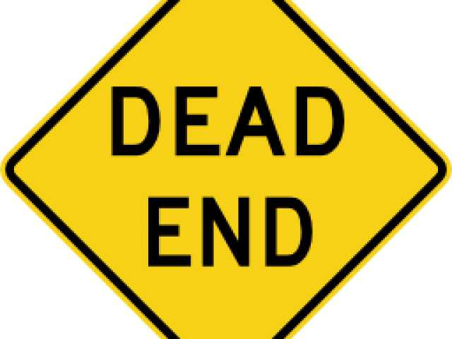 Road Sign Clipart - Dead End Throw Blanket (640x480), Png Download