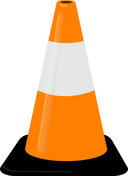 Road - Traffic Cone Clipart (432x594), Png Download