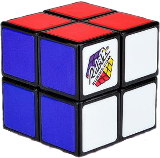 Rubik's Mini Cube - 2by2 Rubix Cube Solve (640x640), Png Download