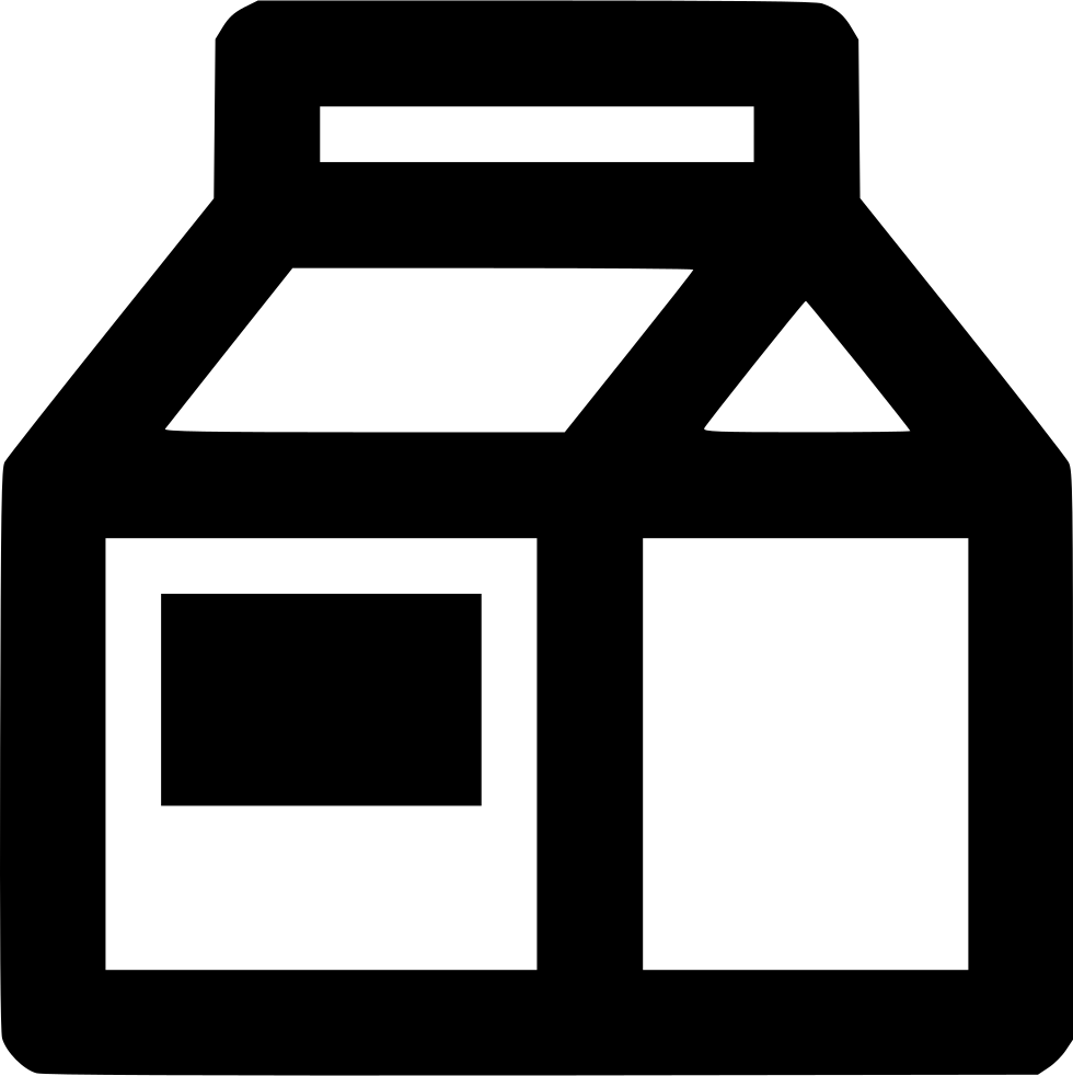 Milk Carton - - Milk (980x982), Png Download
