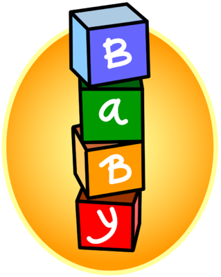 Baby Blocks Clipart - Baby Blocks Clip Art (319x400), Png Download
