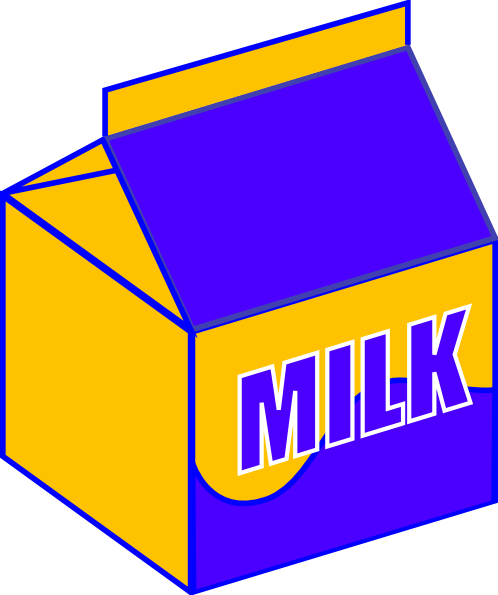 Milk Carton Clipart Transparent Background - Milk Clip Art (498x595), Png Download