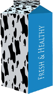 Milk Carton - Carton (424x500), Png Download