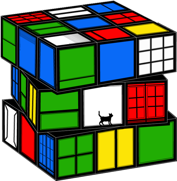 Clip Free Stock Rubik On Behance S Pinterest Rubiks - Rubik's Cube (600x611), Png Download