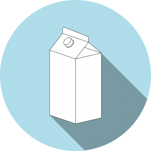 Milk Carton (500x500), Png Download