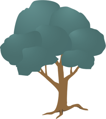Ian Symbol Generic Tree 1 - Illustration (356x400), Png Download