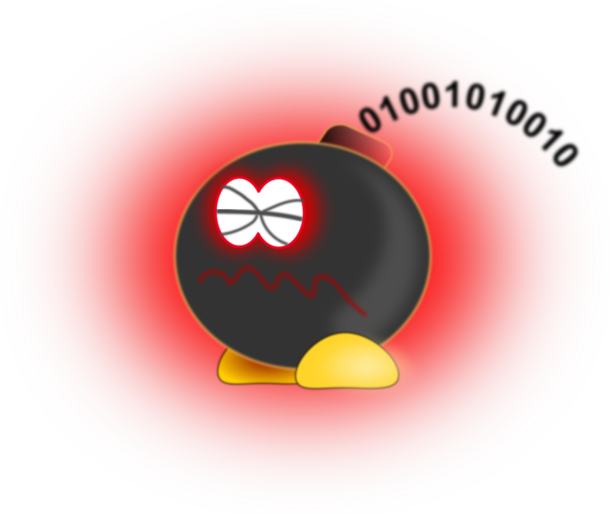 Logic Bomb Computer Virus Malware Computer Worm - Logic Bomb Virus Png (888x750), Png Download