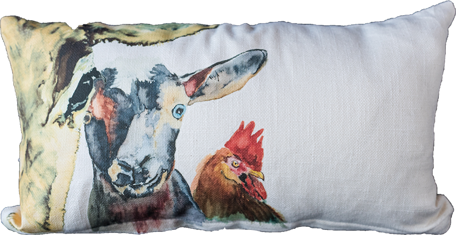 Cow, Kid, Rooster - Stitch (900x463), Png Download