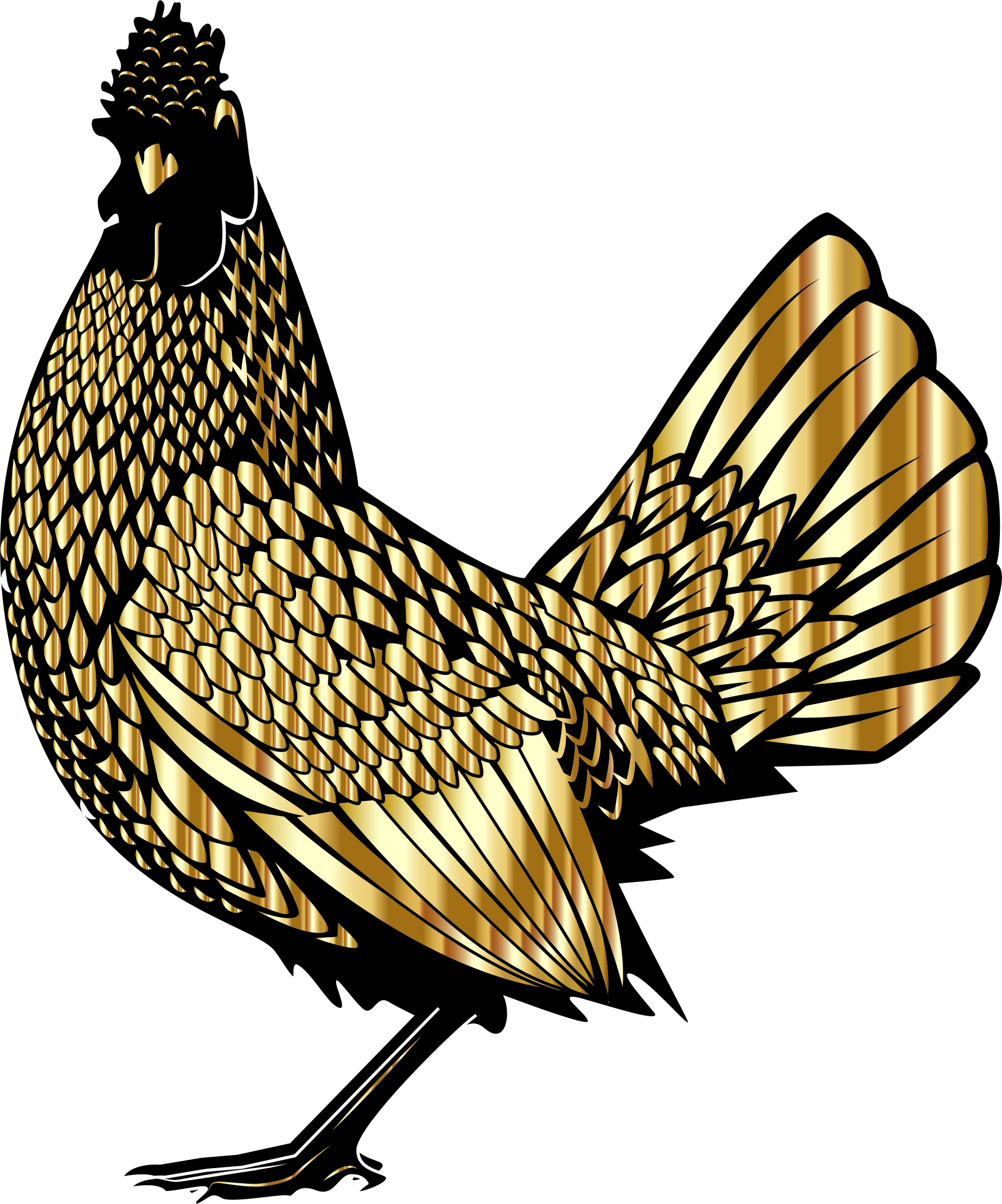Big Image - Golden Rooster (1926x2314), Png Download