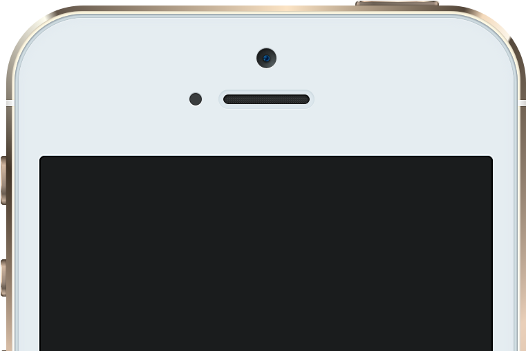 Iphone 5s Minimal Gold Free Psd - Iphone フリー 素材 (850x550), Png Download