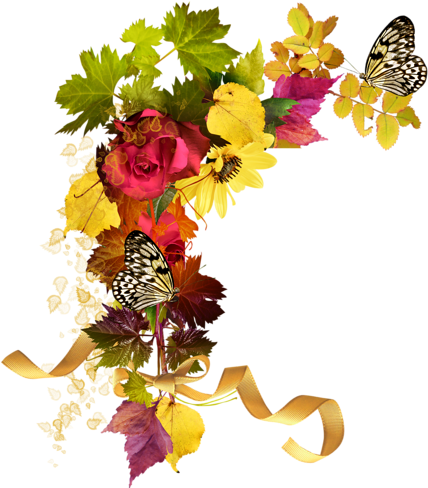 Bordures,coins,tubes - بطاقة تهنئة للعام الجديد (453x500), Png Download