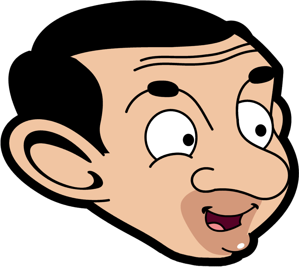 Jpg Stock Mr Clipart Bean - Mr Bean Face Cartoon (1044x950), Png Download