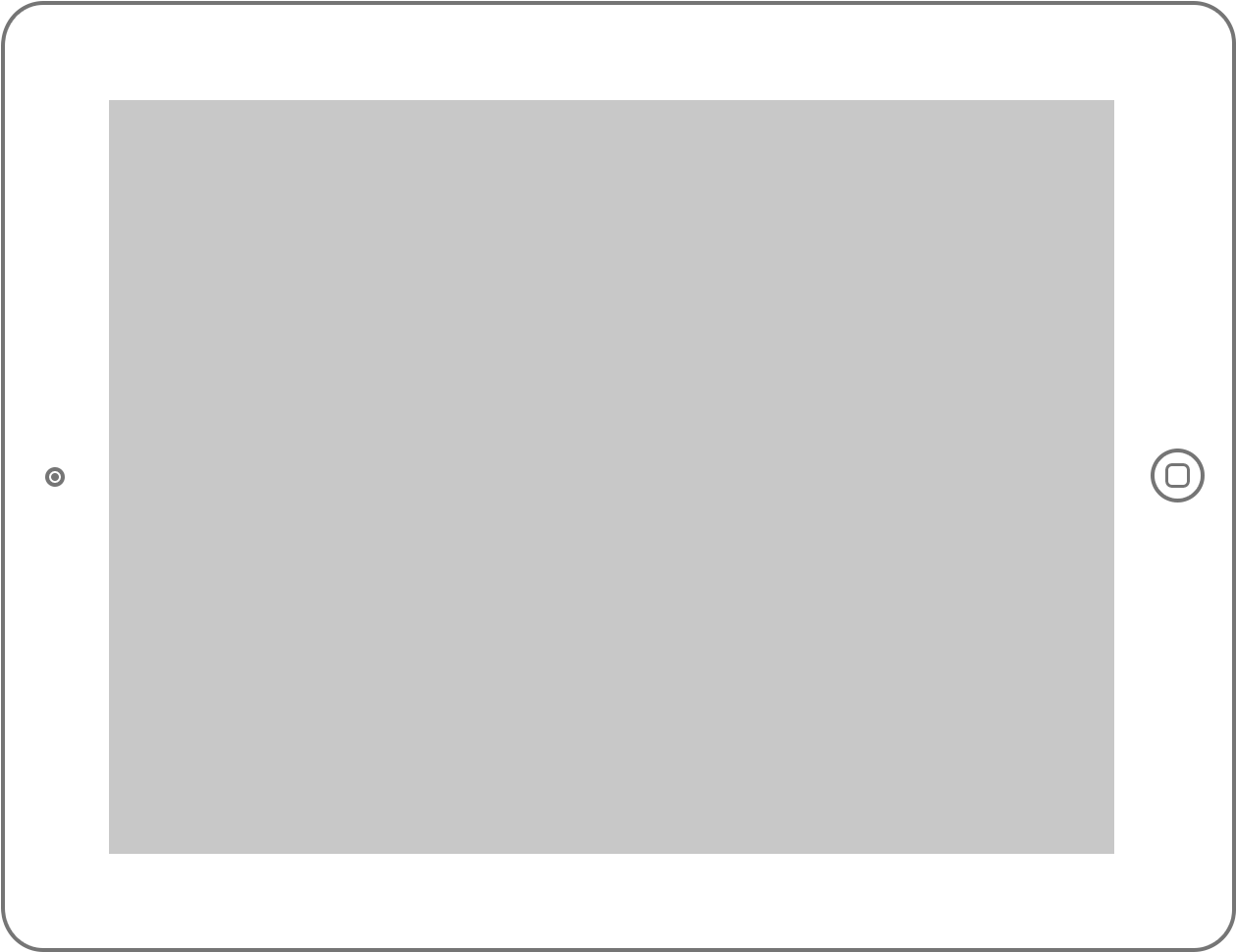 Ipad In Png - Ipad Icon White Png (1500x1250), Png Download