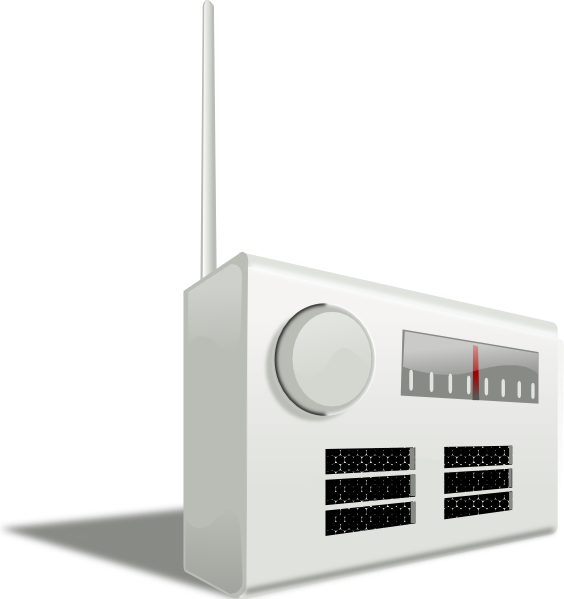 Radio Clip Art (564x599), Png Download