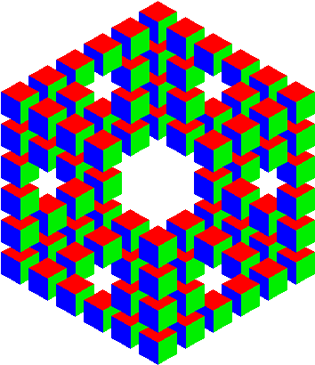 Reutersvard's Penrose Cube By Bucwah - Cube (375x429), Png Download