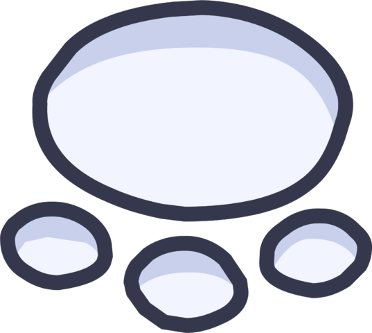 Paw Print Sprite 005 - Paw (537x480), Png Download