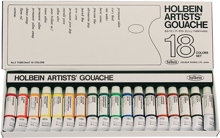 G703 - Holbein Artist Gouache Paint 5ml (550x400), Png Download