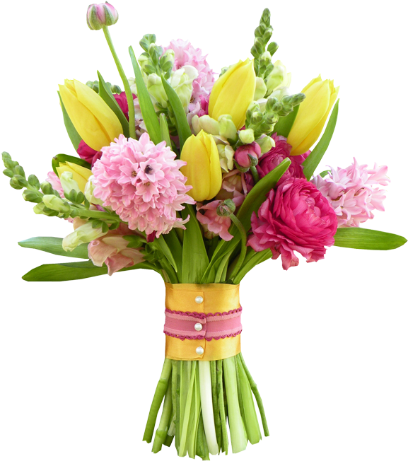 Bouquet Of Flowers Png Image - Bouquet Of Flowers Transparent Background (600x675), Png Download