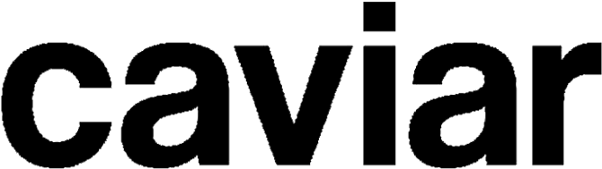 Delivery Logos Website-04 Bw - Square Caviar (1000x405), Png Download