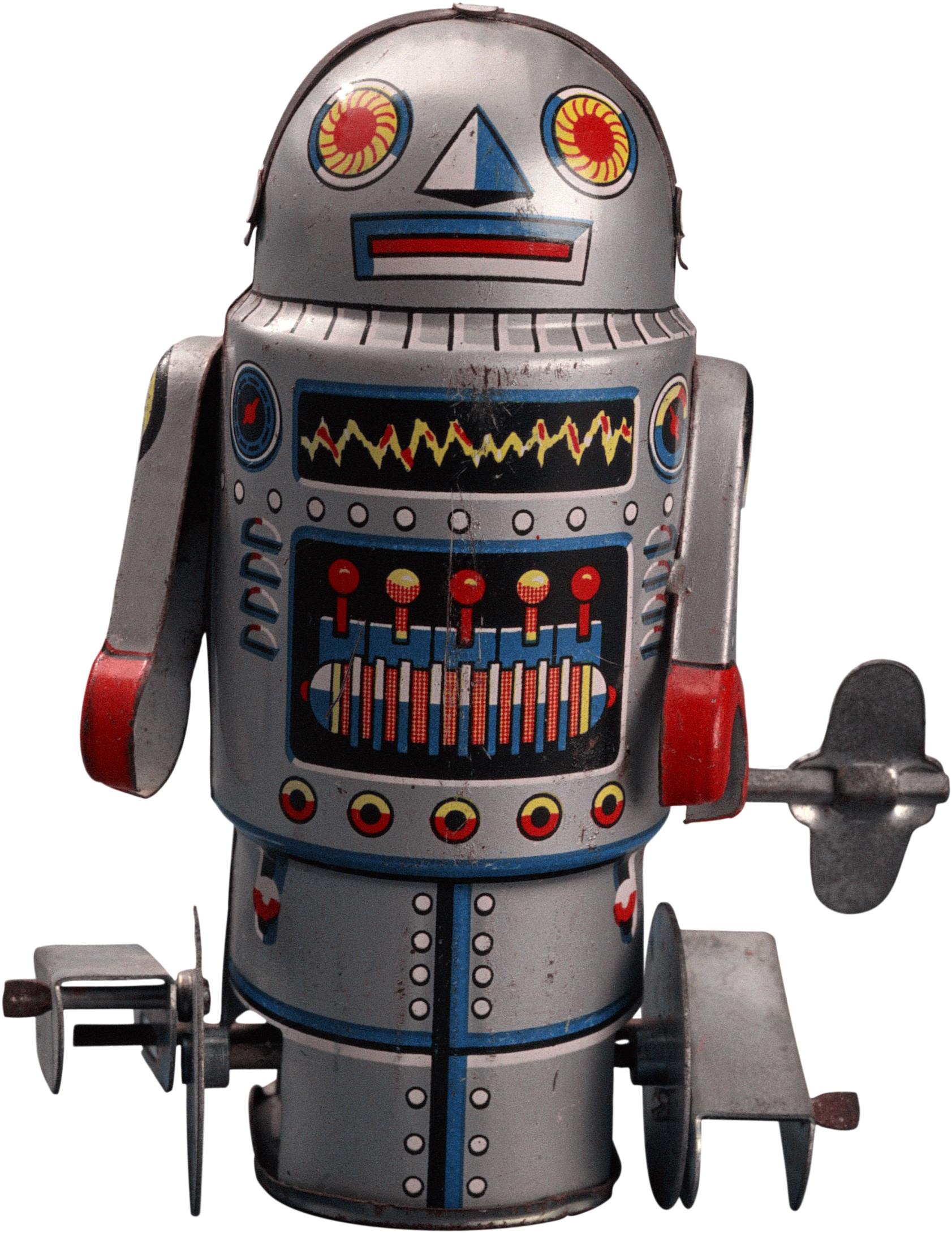 Retro Robot By - Sales Robot (1758x2346), Png Download