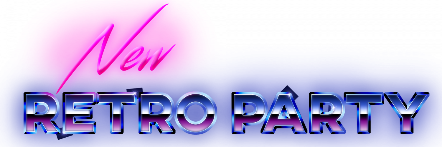 New Retro Party - Party (1500x500), Png Download