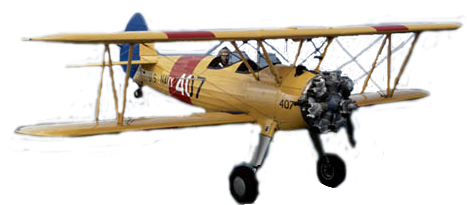 Biplane In Chicago - Boeing-stearman Model 75 (500x326), Png Download