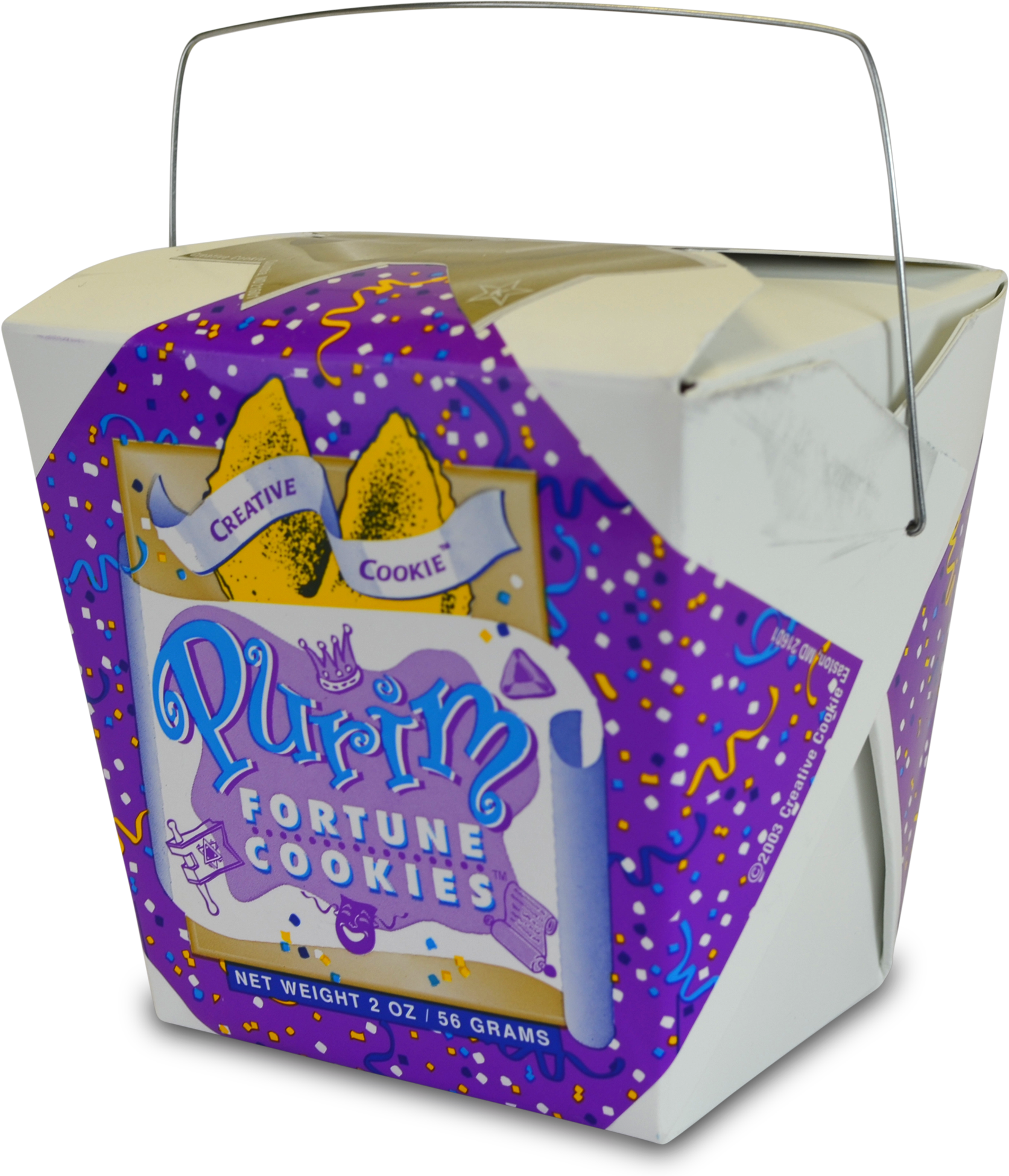 Creative Cookie Purim Fortune Cookies - Happy Purim Fortune Cookie Pail (2000x2000), Png Download