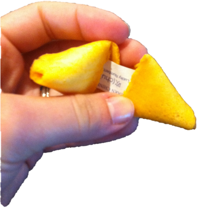 Comparing Their Fortunes With Classmates And Doing - Fortune Cookie (708x800), Png Download