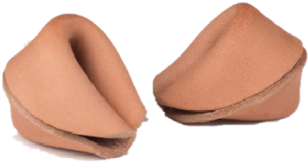 Leather Fortune Cookie - Fortune Cookie (600x600), Png Download