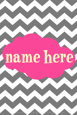 50 Personalized With Your Name, Initial, Monogram, - Black And Gold Zig Zag Background (320x480), Png Download