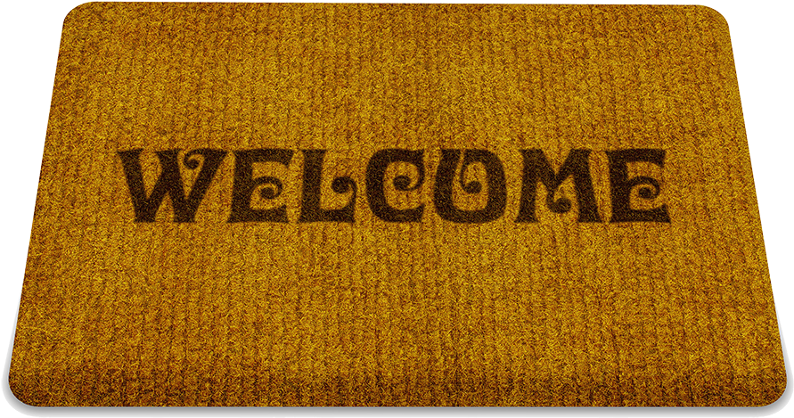 Welcome Doormat Rug - Rectangle Shape Images Real Life (1000x571), Png Download