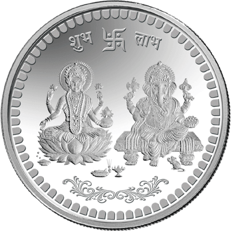 Smallcoin1 Smallcoin1 Smallcoin1 Smallcoin1 - Silver Coin Laxmi Ganesh (470x470), Png Download