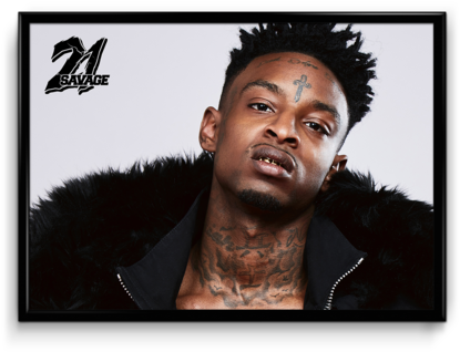 21 Savage Poster - 21 Savage (480x370), Png Download