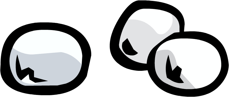 Snowballs - Snowballs Clipart (768x326), Png Download