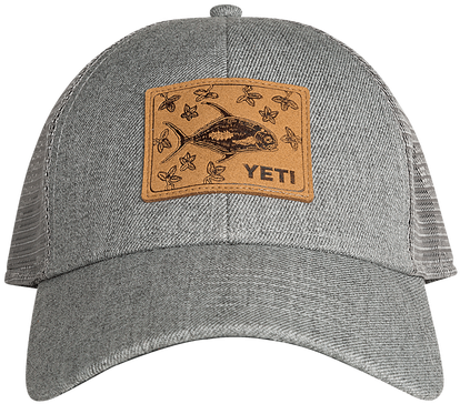 Permit In Mangroves Patch Trucker - Yeti Permit In Mangroves Patch Trucker Hat - Gray (750x457), Png Download