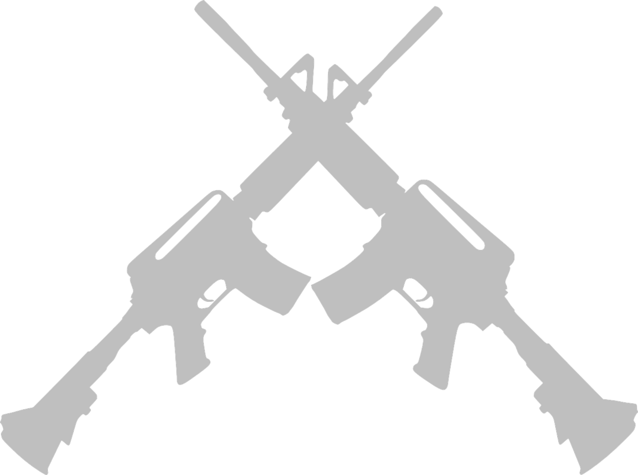 How To Set Use Grey Ar-15 Clipart (600x447), Png Download