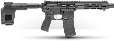 Saintarpistol - Springfield Armory Saint Pistol (600x223), Png Download