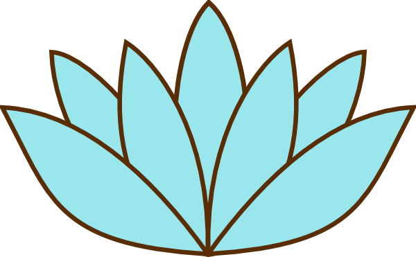 Teal Clip Art At Lily Pad Flower Clipart Full Size Png Download Seekpng