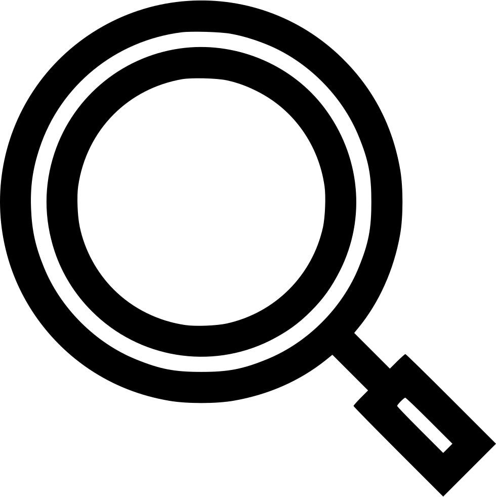 Magnifying Glass Free Icon - Circle (980x982), Png Download