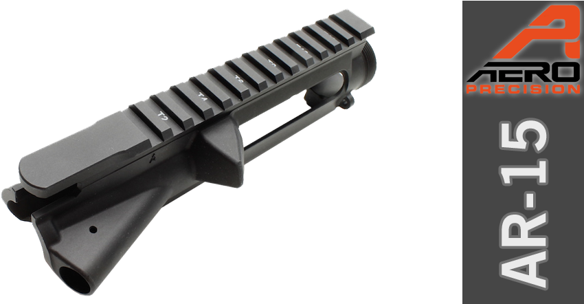 Aero Precision Stripped Ar-15 M16 Upper Receiver - Ar-15 Style Rifle (966x441), Png Download