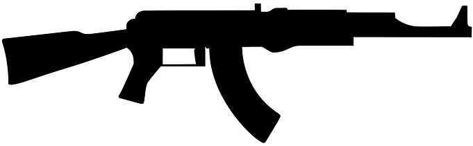 Generally Lubrication Happens After The Process Of - Black Ak 47 Png (680x340), Png Download