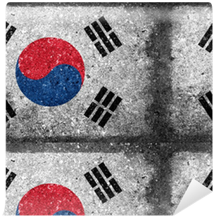 South Korean Flag Painted On Concrete Wall Wallpaper - South Korea (400x400), Png Download
