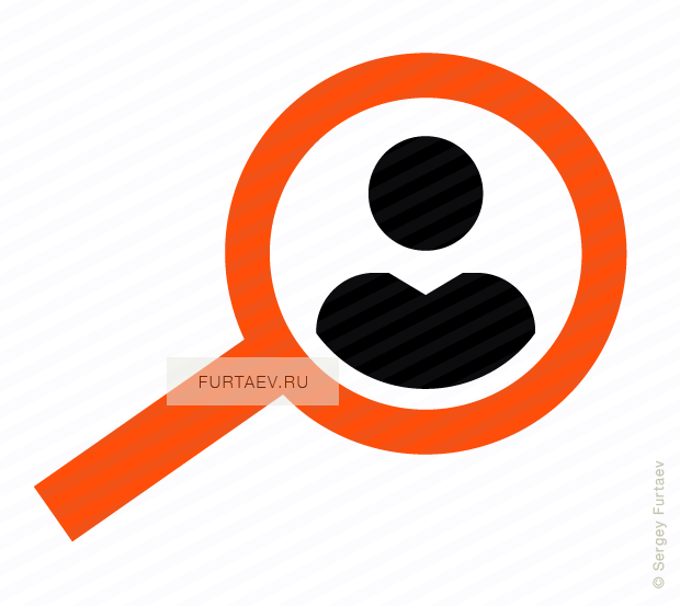 Vector Icon Of Man Under Magnifying Glass - Magnifying Glass With Person Icon (620x553), Png Download