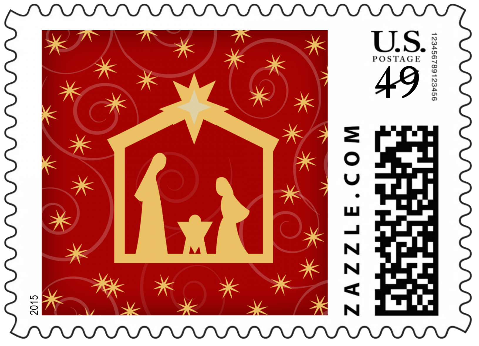 Make The Most Of Custom Holiday Stamps - Zazzle Custom Stamps Png (1840x1840), Png Download